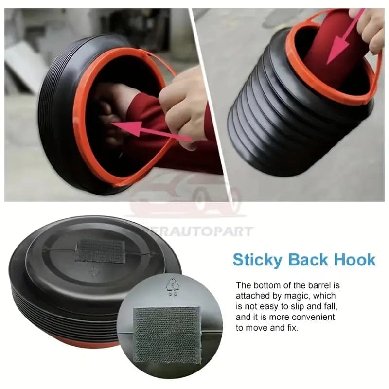 Portable Foldable Car Trash Bin Can