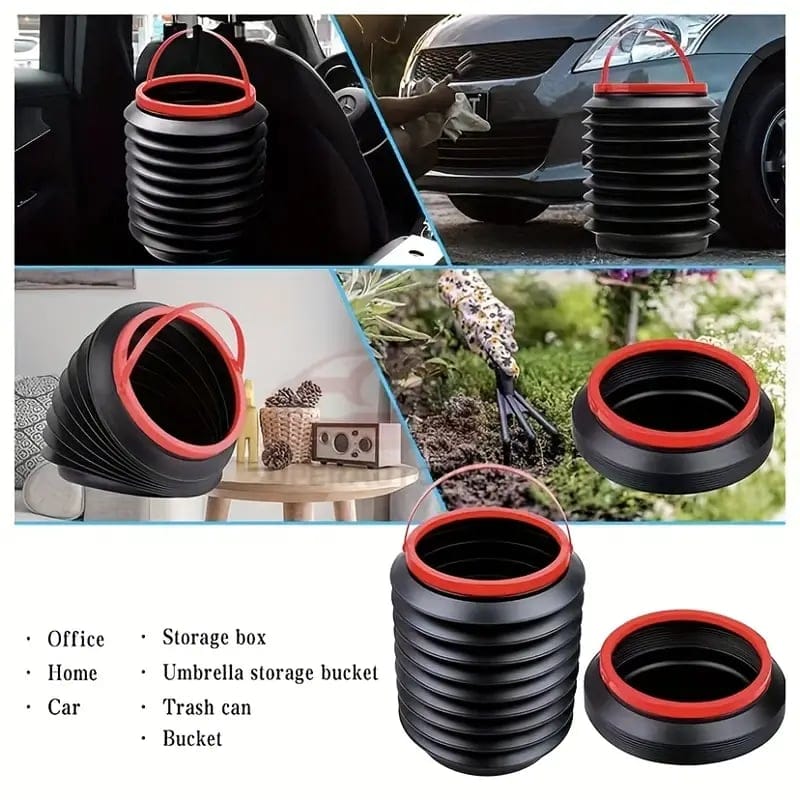 Portable Foldable Car Trash Bin Can
