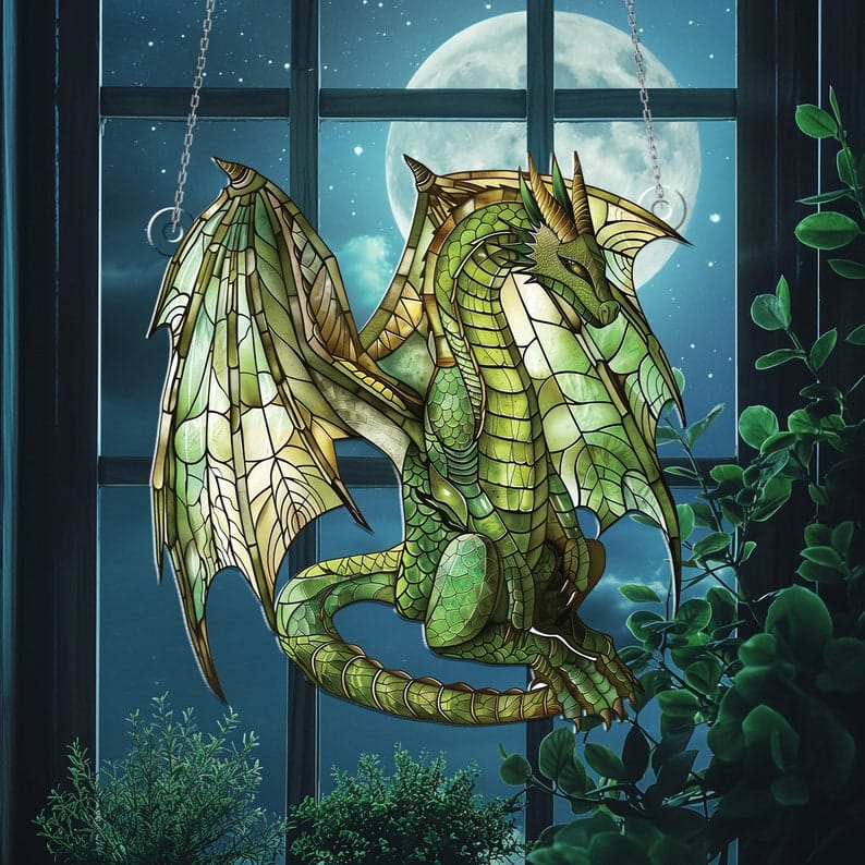 Fantasy Dragon Acrylic Window Hanging