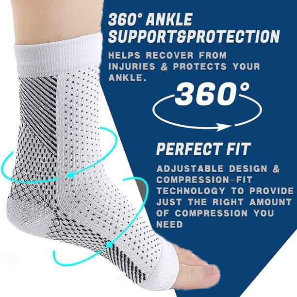 "Medical Certification" Compression Foot Sleeves Men Women Compression Socks with Arch Heel Support