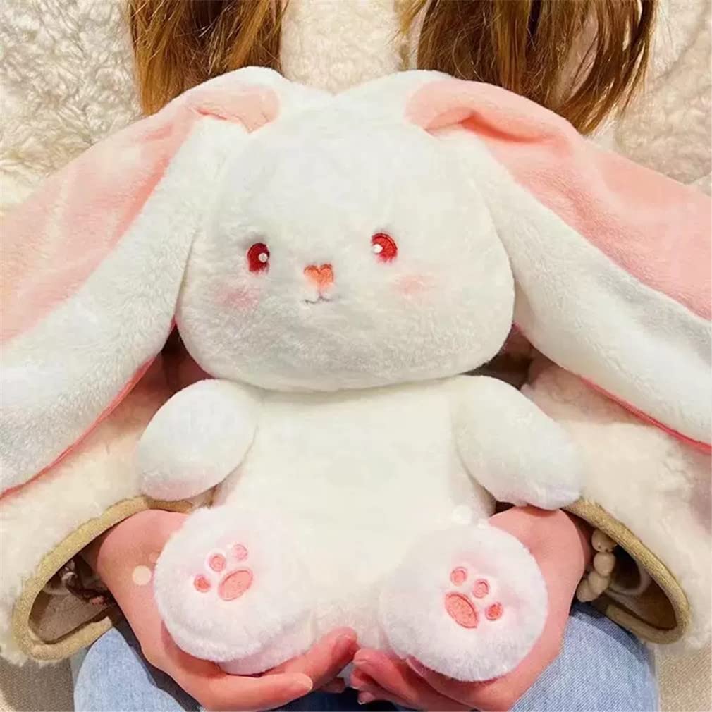 Strawberry Bunny Transformed into Little Rabbit Fruit Doll Plush Toy